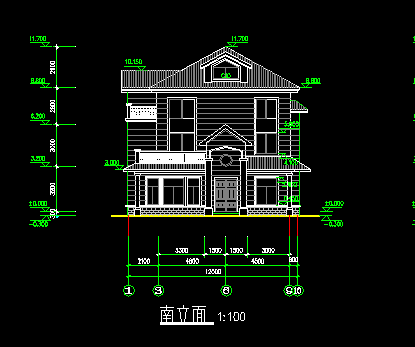 二层别墅建筑设计图免费下载 - 别墅图纸 - 土木工程网